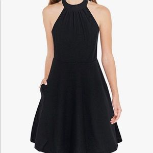 Black halter neck dress with pockets from amazon